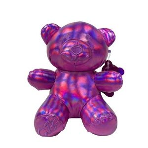 Candy Gummy Bear Metallic Plush 8 inch - PINK / PURPLE